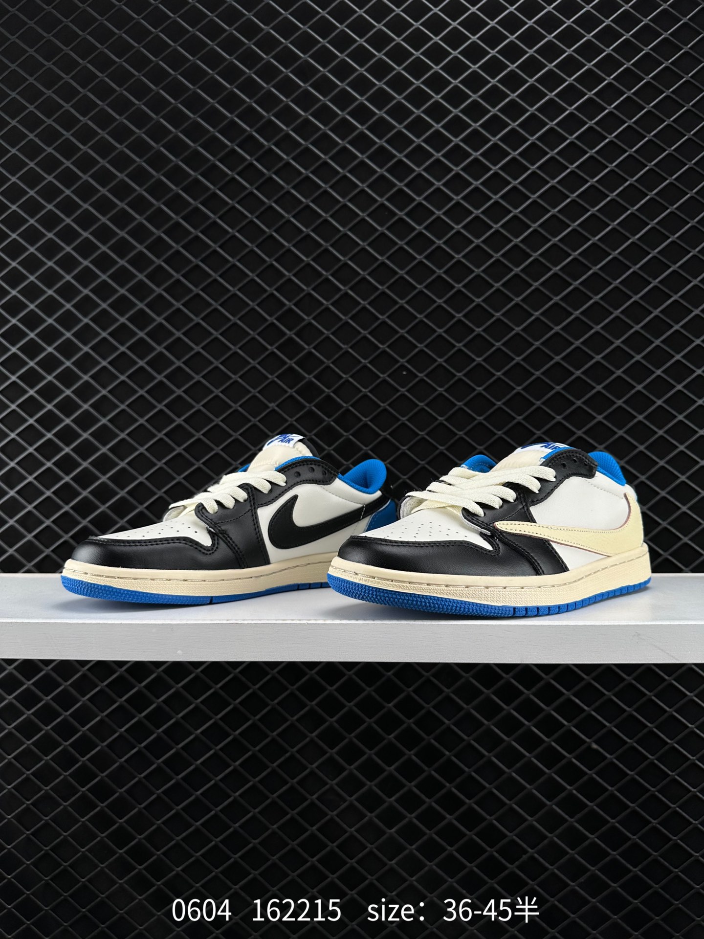 Fragment Design x Travis Scott x Nike Air Jordan 1 Low OG SP”Military Blue”